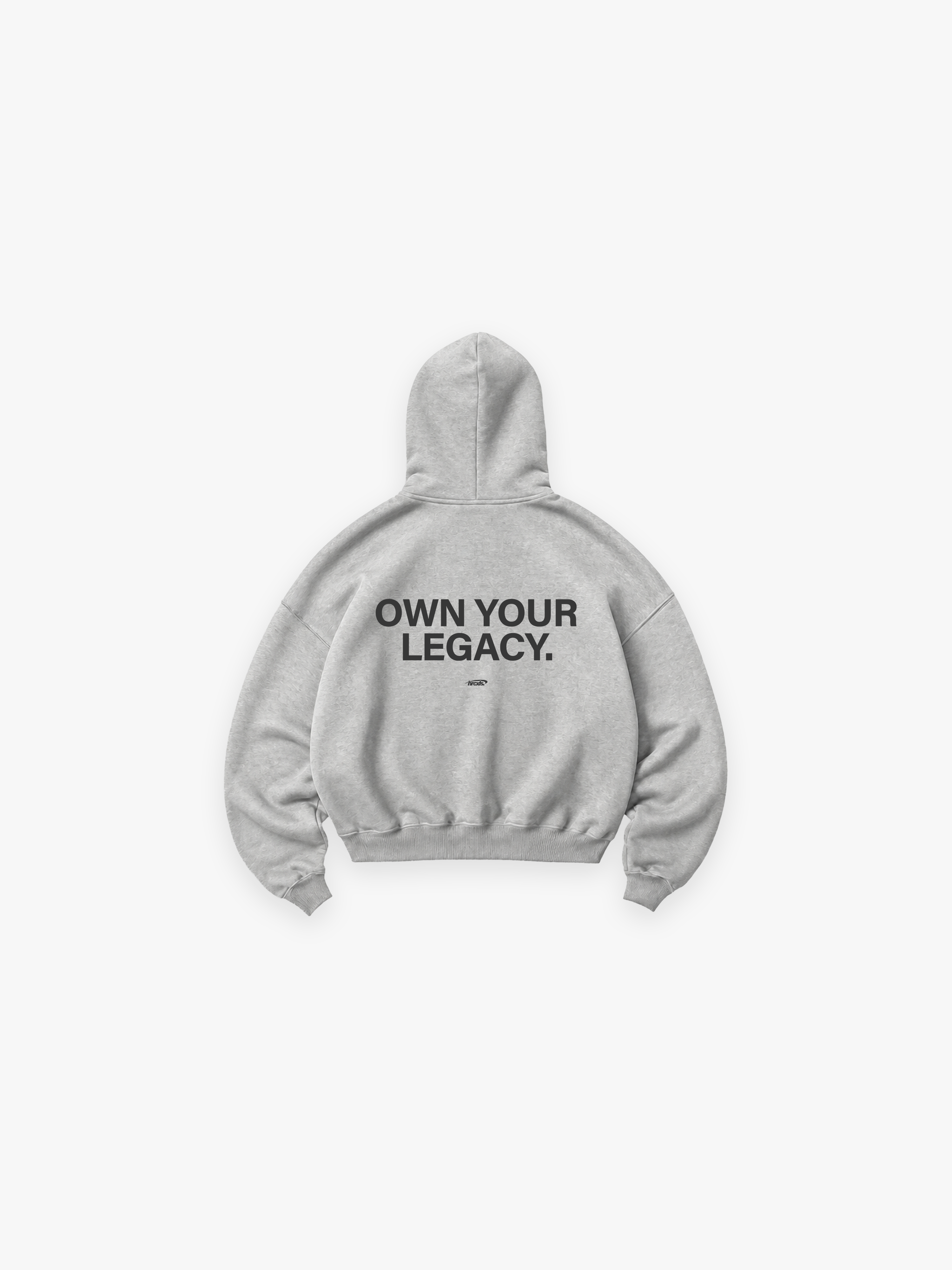 HERCXLES 2026: Own Your Legacy Zip Hoodie - Own Your Legacy zip hoodie grey back